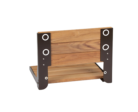 Bath Safety Old world bronze and Teak Folding Shower Seat DN7110OWB Moen